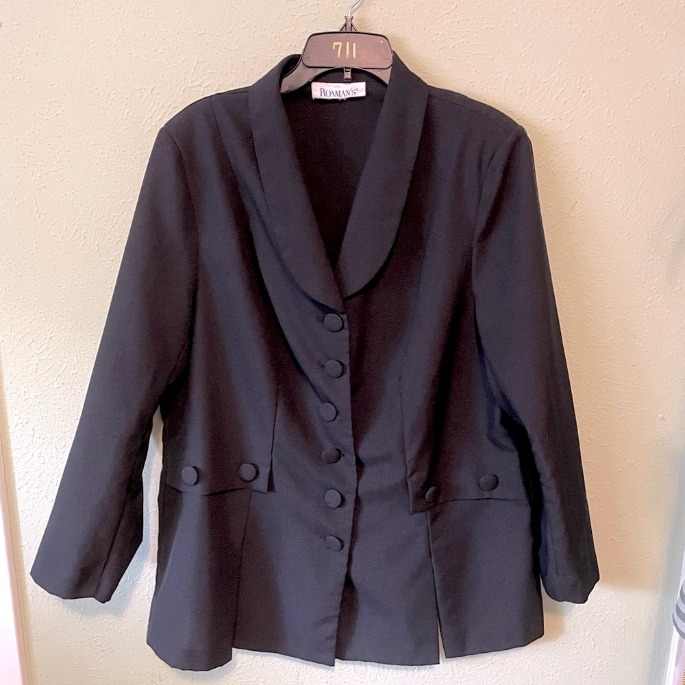 Roaman's Classic Black Blazer